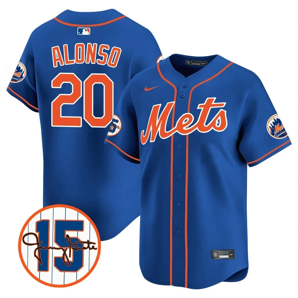 New York Mets Jerry Grote Patch Vapor Premier Limited V1 Jersey – All Stitched
