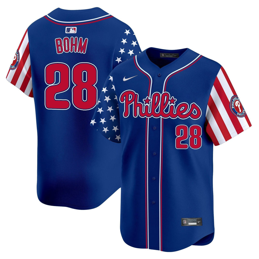 Phillies 2025 Independence Day Vapor Premier Limited Jersey - All Stitched