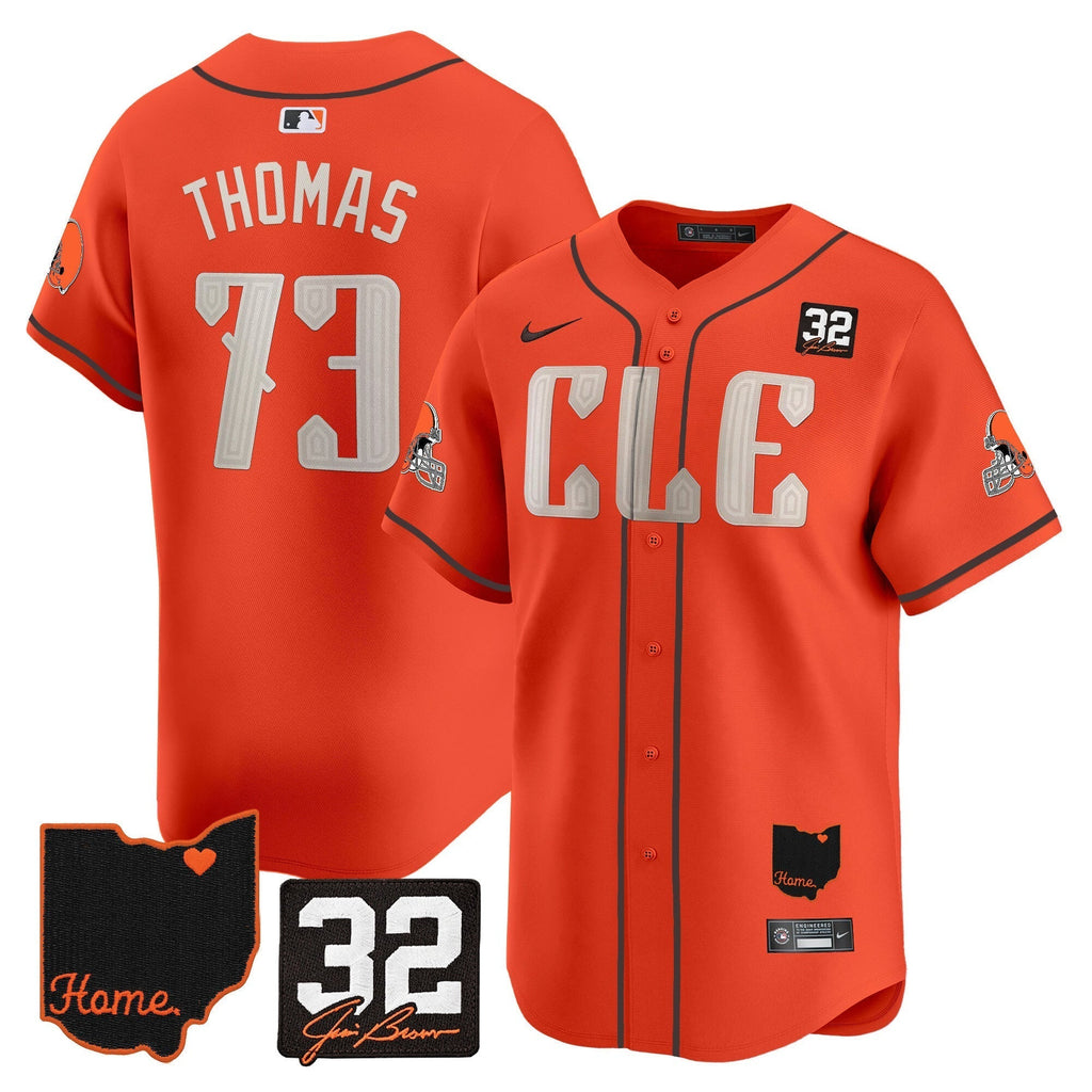Browns #32 Jim Brown Memorial & Home Patch Vapor Premier Limited Men Jersey - All Stitched