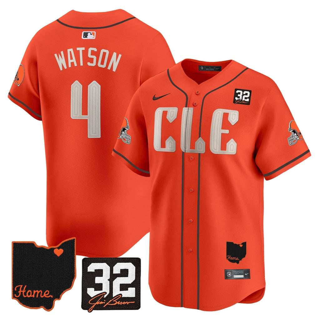 Browns #32 Jim Brown Memorial & Home Patch Vapor Premier Limited Men Jersey - All Stitched