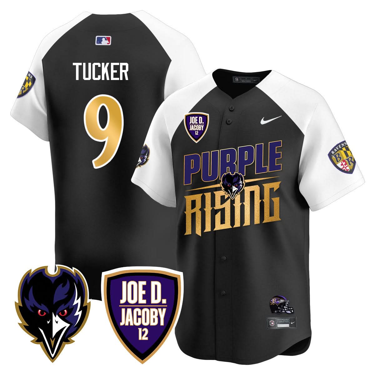 Ravens Purple Rising 2024 Vapor Limited Baseball Men Jersey - All Stitched