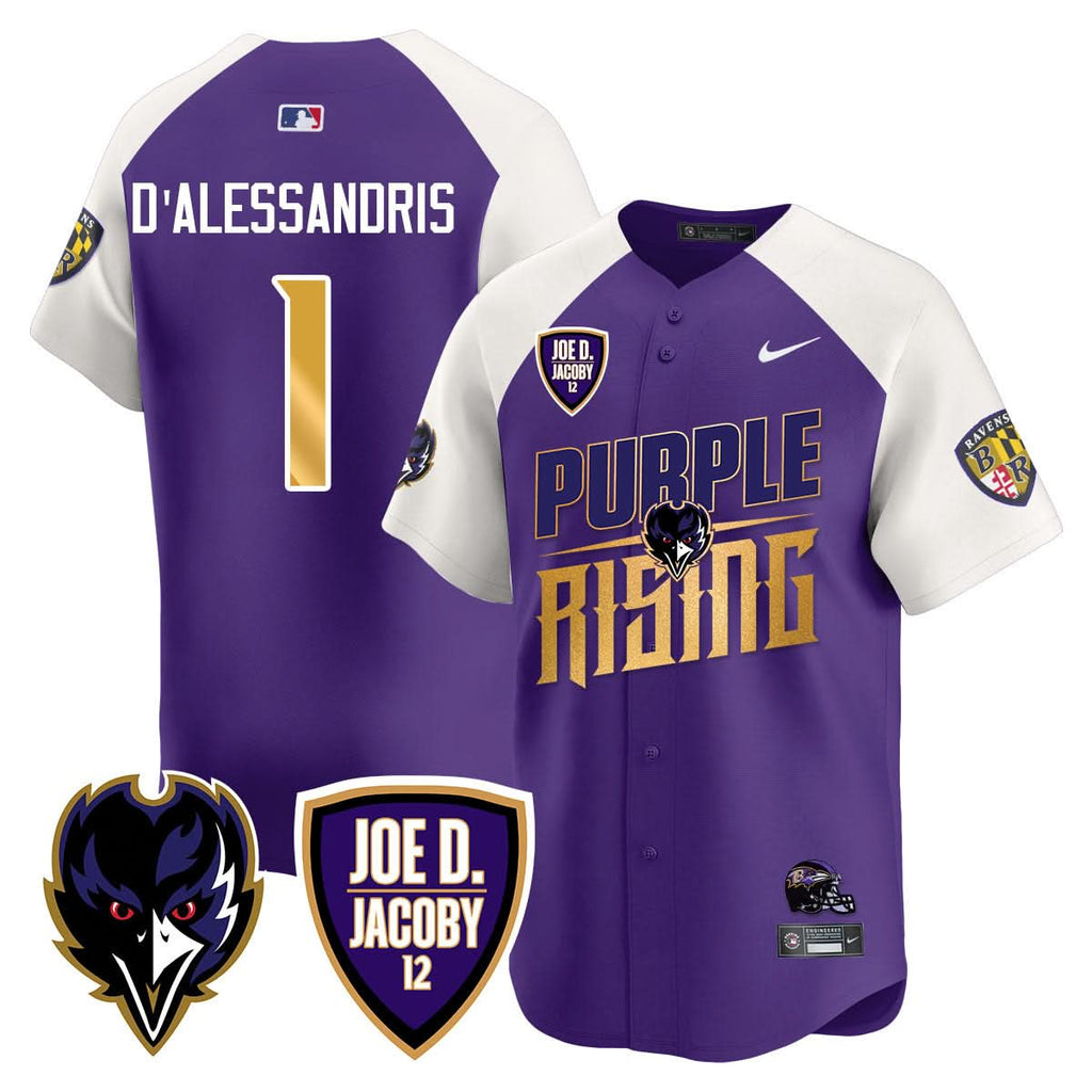 Ravens Purple Rising 2024 Vapor Limited Baseball Men Jersey - All Stitched