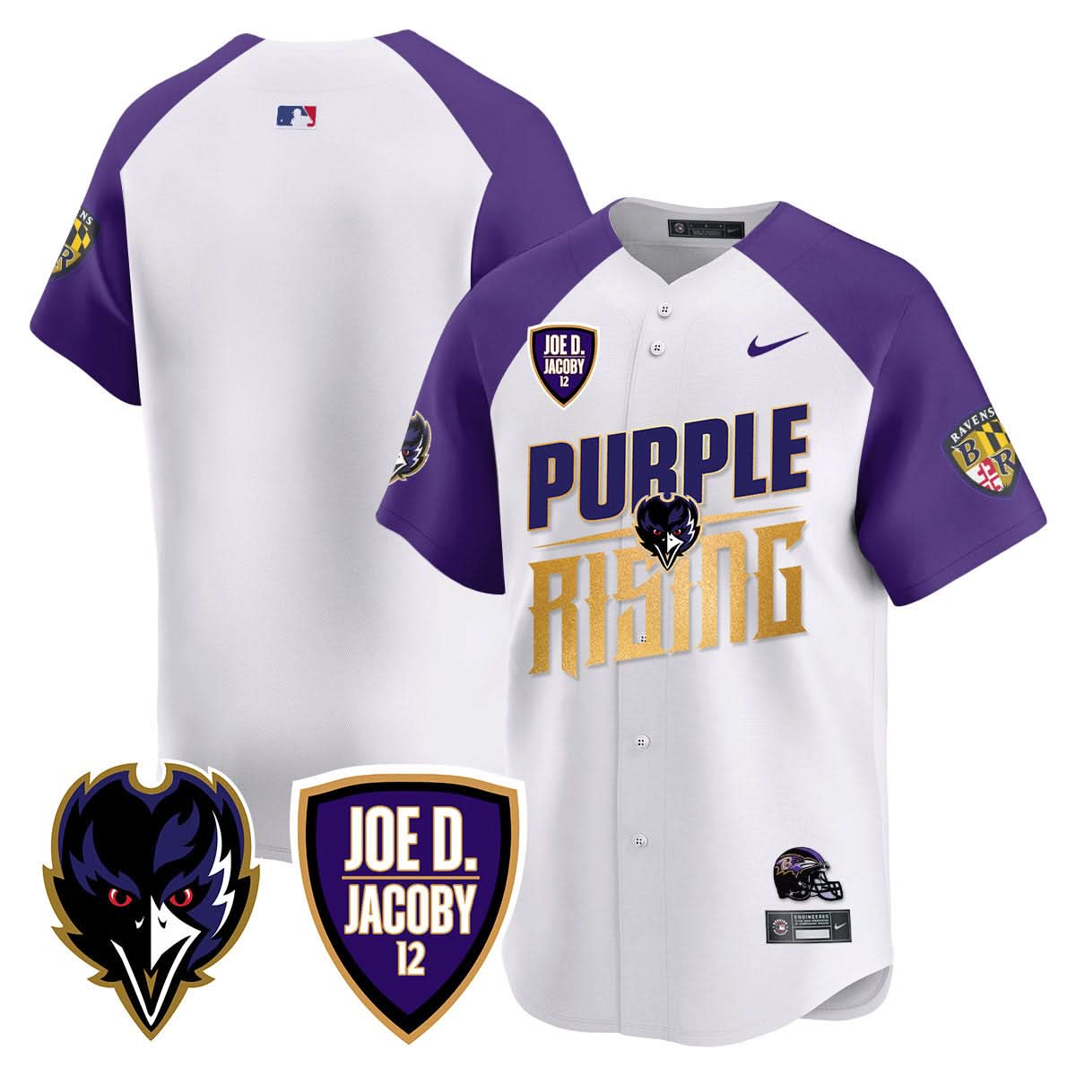 Ravens Purple Rising 2024 Vapor Limited Baseball Men Jersey - All Stitched