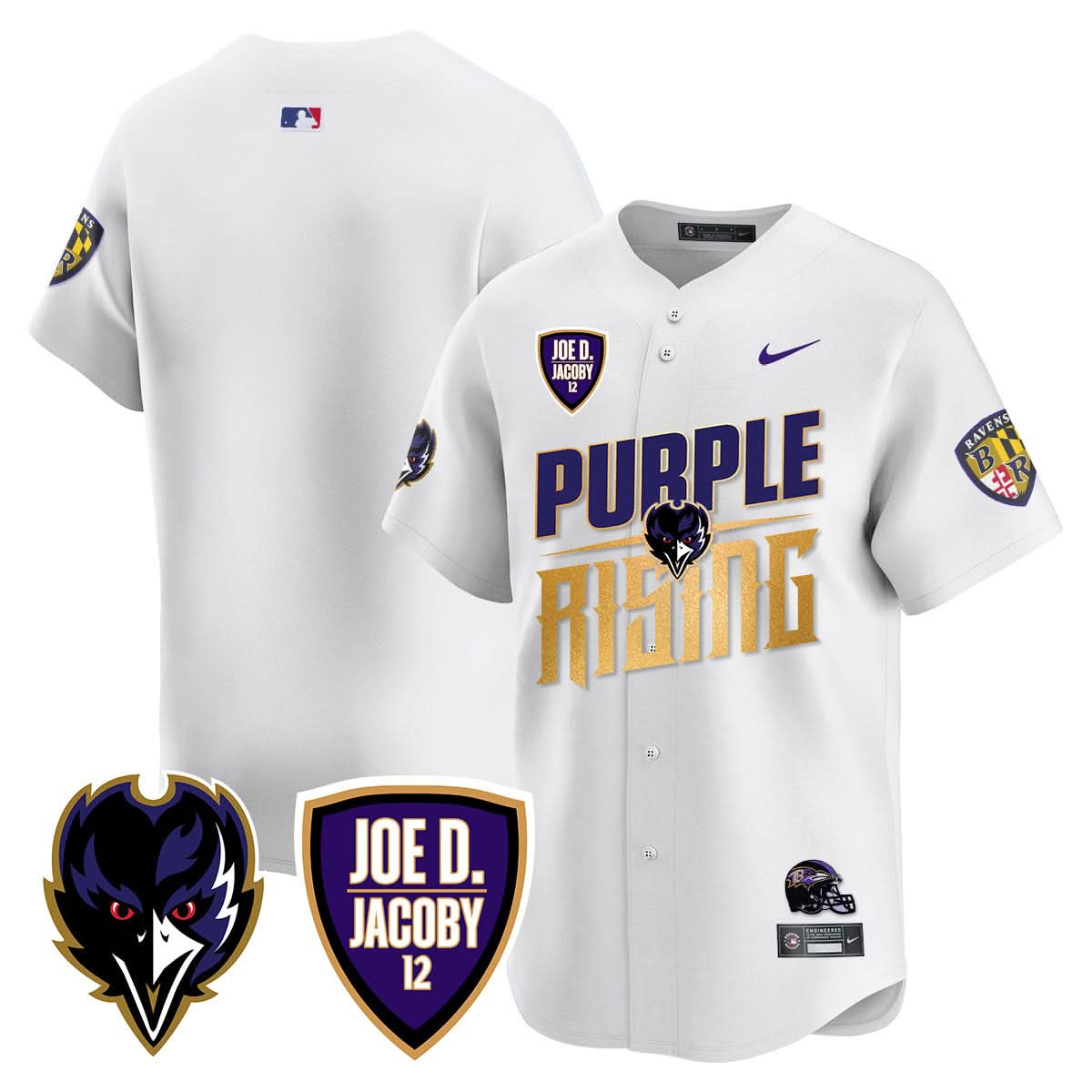 Ravens Purple Rising 2024 Vapor Limited Baseball Men Jersey - All Stitched
