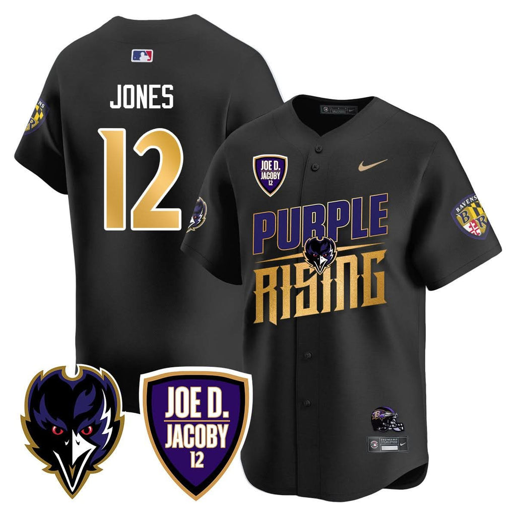 Ravens Purple Rising 2024 Vapor Limited Baseball Men Jersey - All Stitched