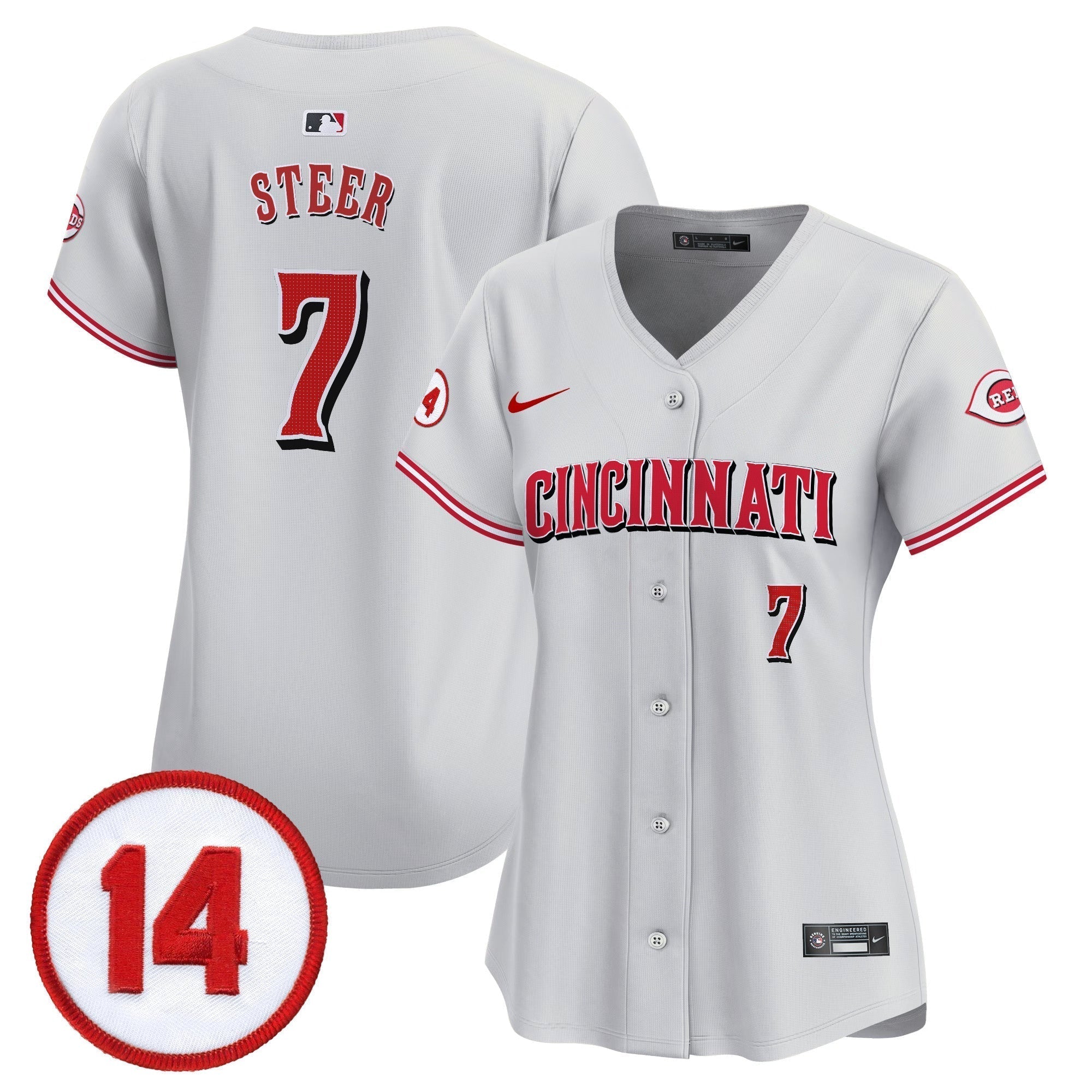 WoCincinnati Reds Pete Rose Patch Vapor Premier Limited Jersey - All Stitched