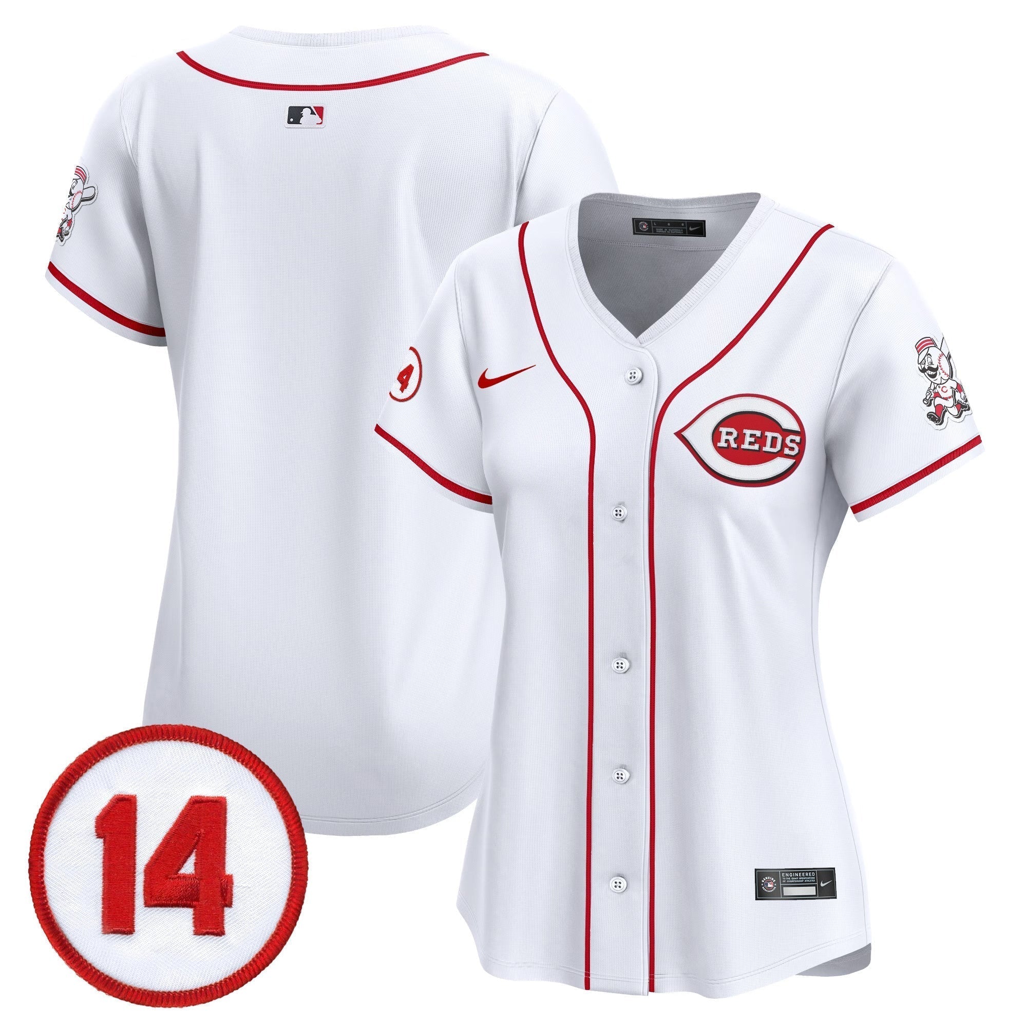 WoCincinnati Reds Pete Rose Patch Vapor Premier Limited Men Jersey - All Stitched