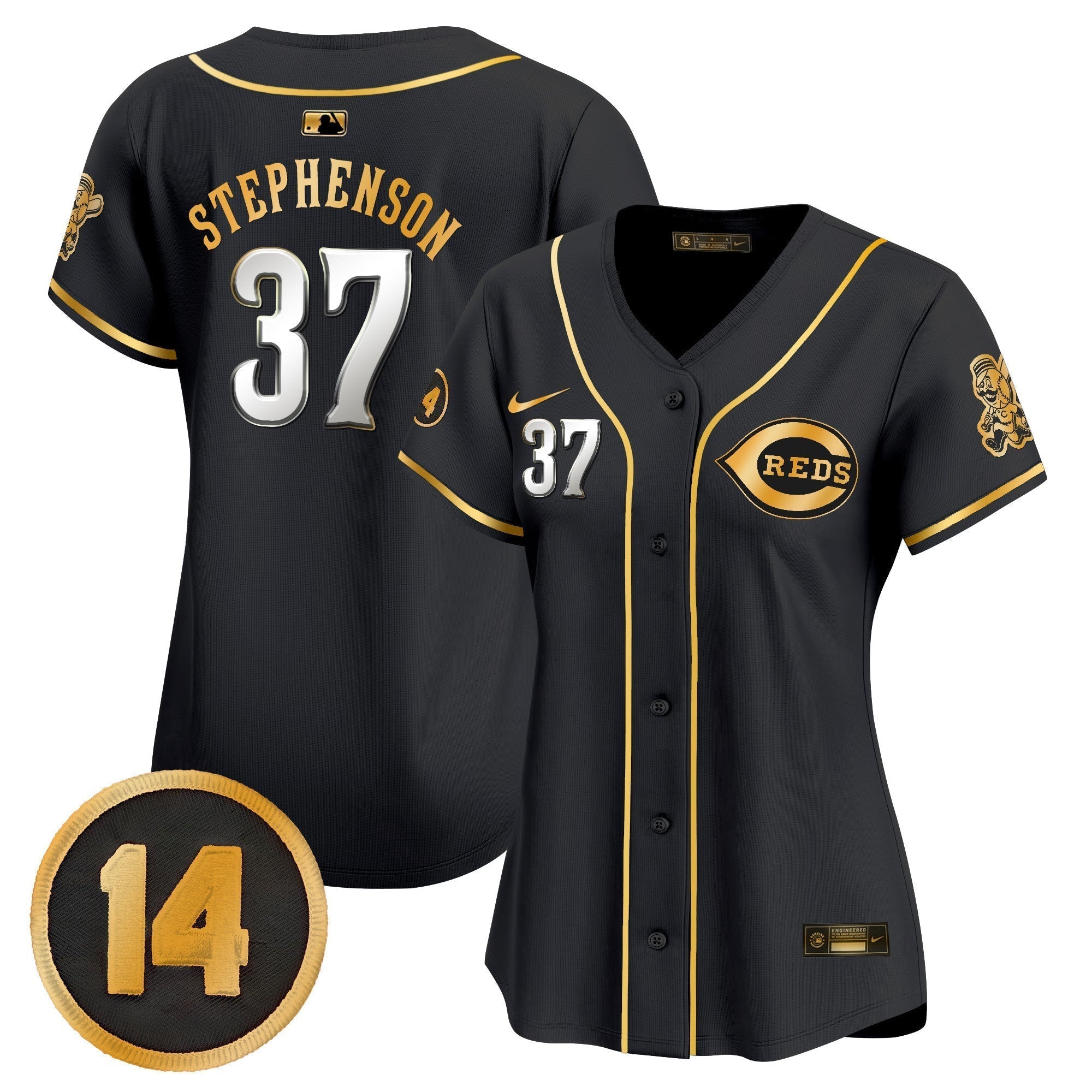 WoCincinnati Reds Pete Rose Patch Vapor Premier Limited Jersey - All Stitched