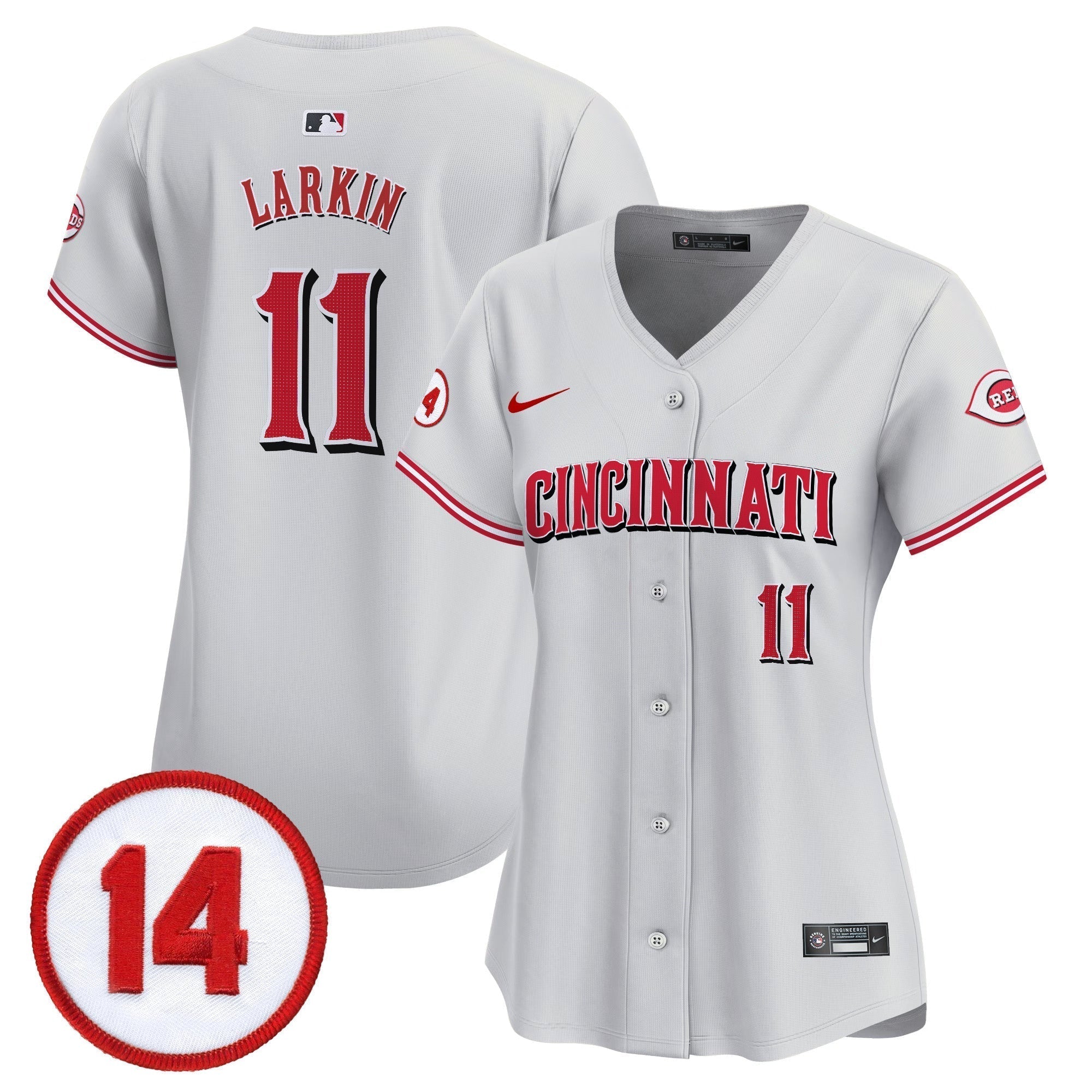 WoCincinnati Reds Pete Rose Patch Vapor Premier Limited Jersey - All Stitched