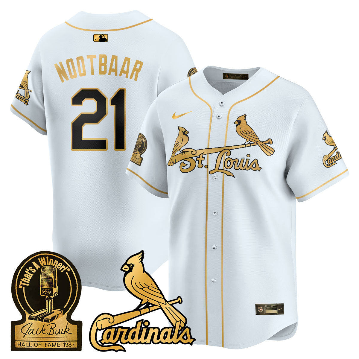 STL Jack Buck Limited Jersey - All Stitched