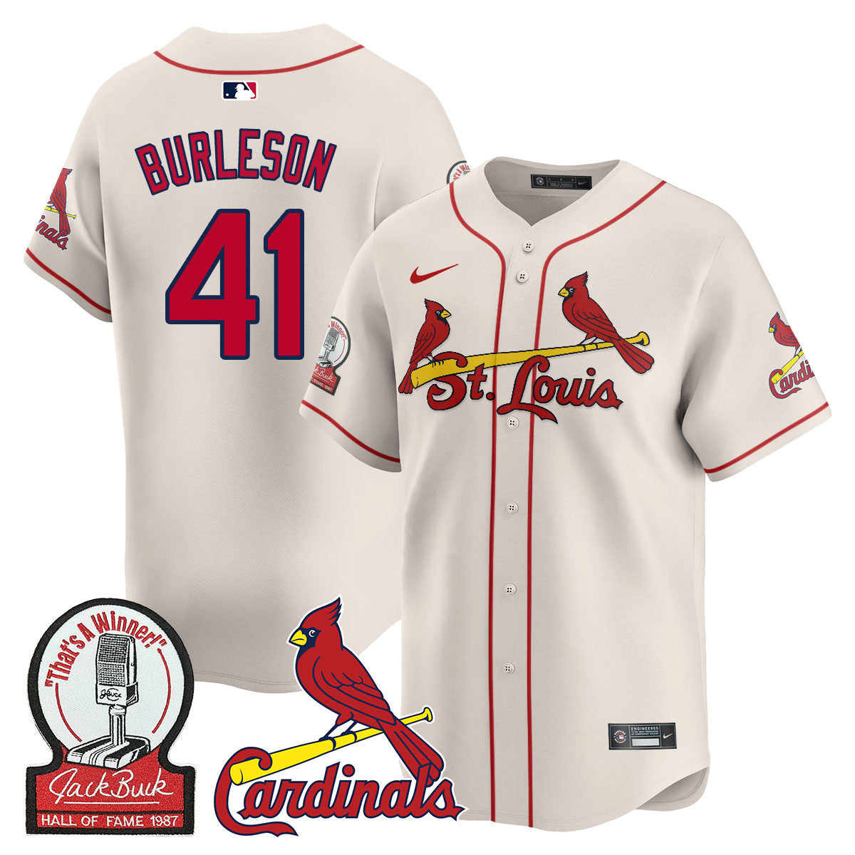STL Jack Buck Limited Jersey - All Stitched