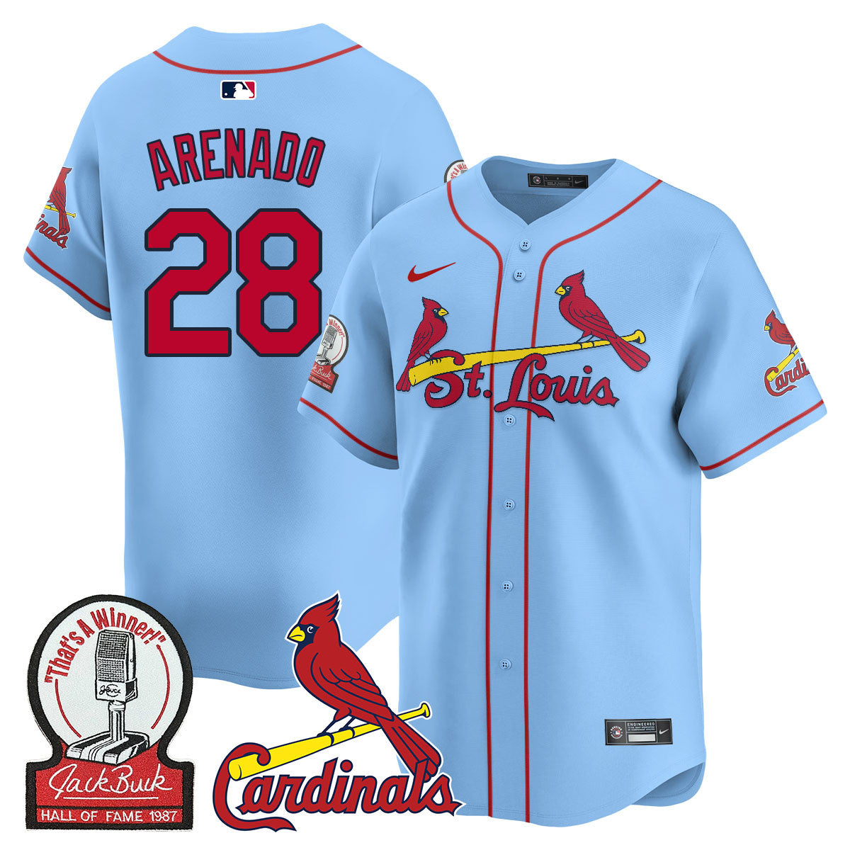 STL Jack Buck Limited Jersey - All Stitched
