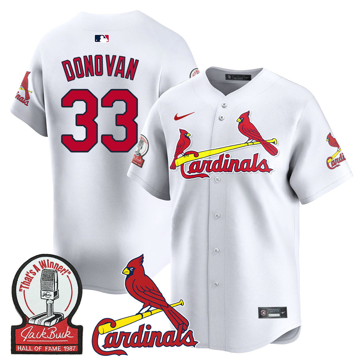 STL Jack Buck Limited Jersey - All Stitched