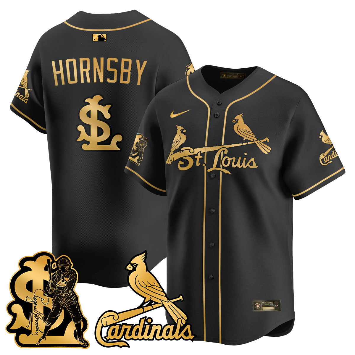 STL Rogers Hornsby Men Jersey - All Stitched
