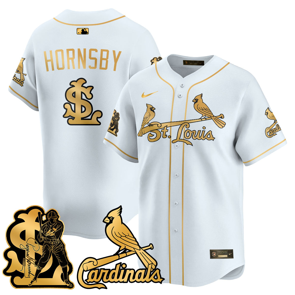 STL Rogers Hornsby Men Jersey - All Stitched