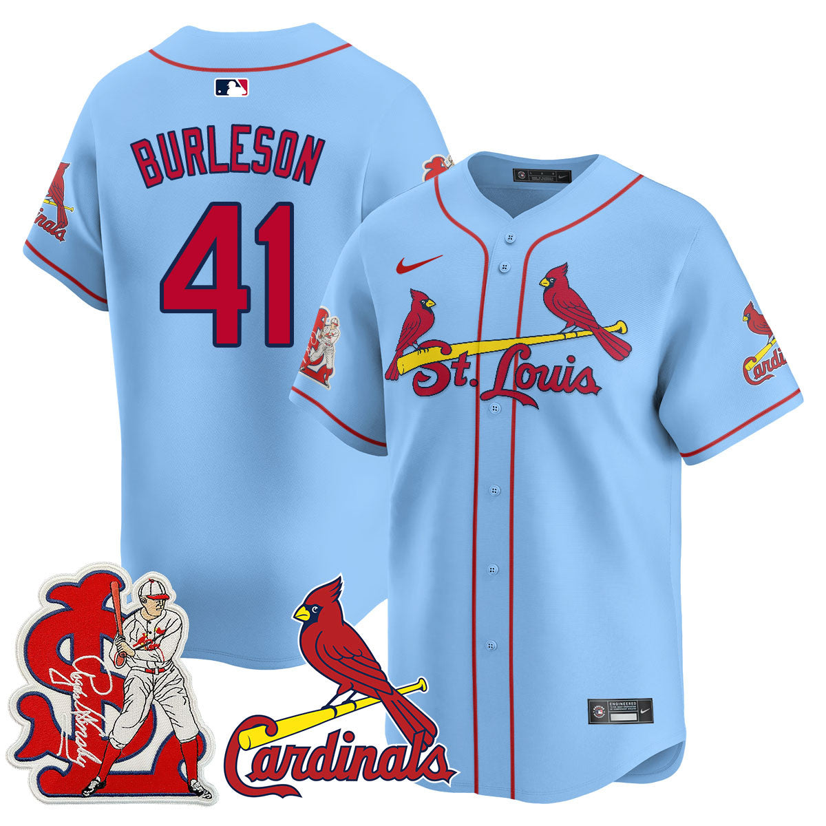 STL Rogers Hornsby Jersey - All Stitched