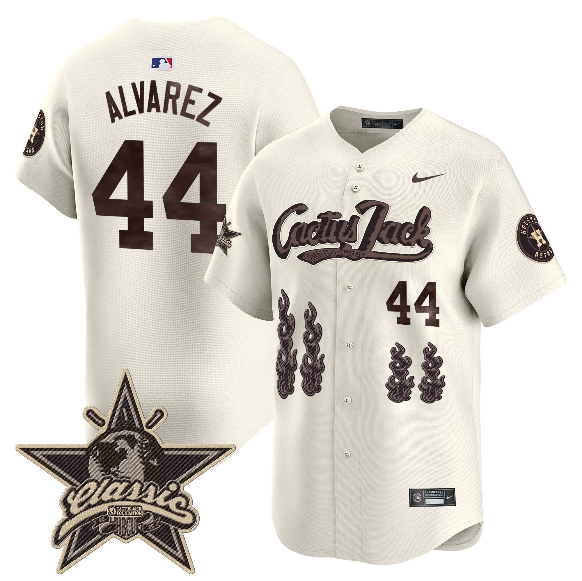 HOU Cactus Jack 2025 Vapor Premier Limited Jersey - All Stitched