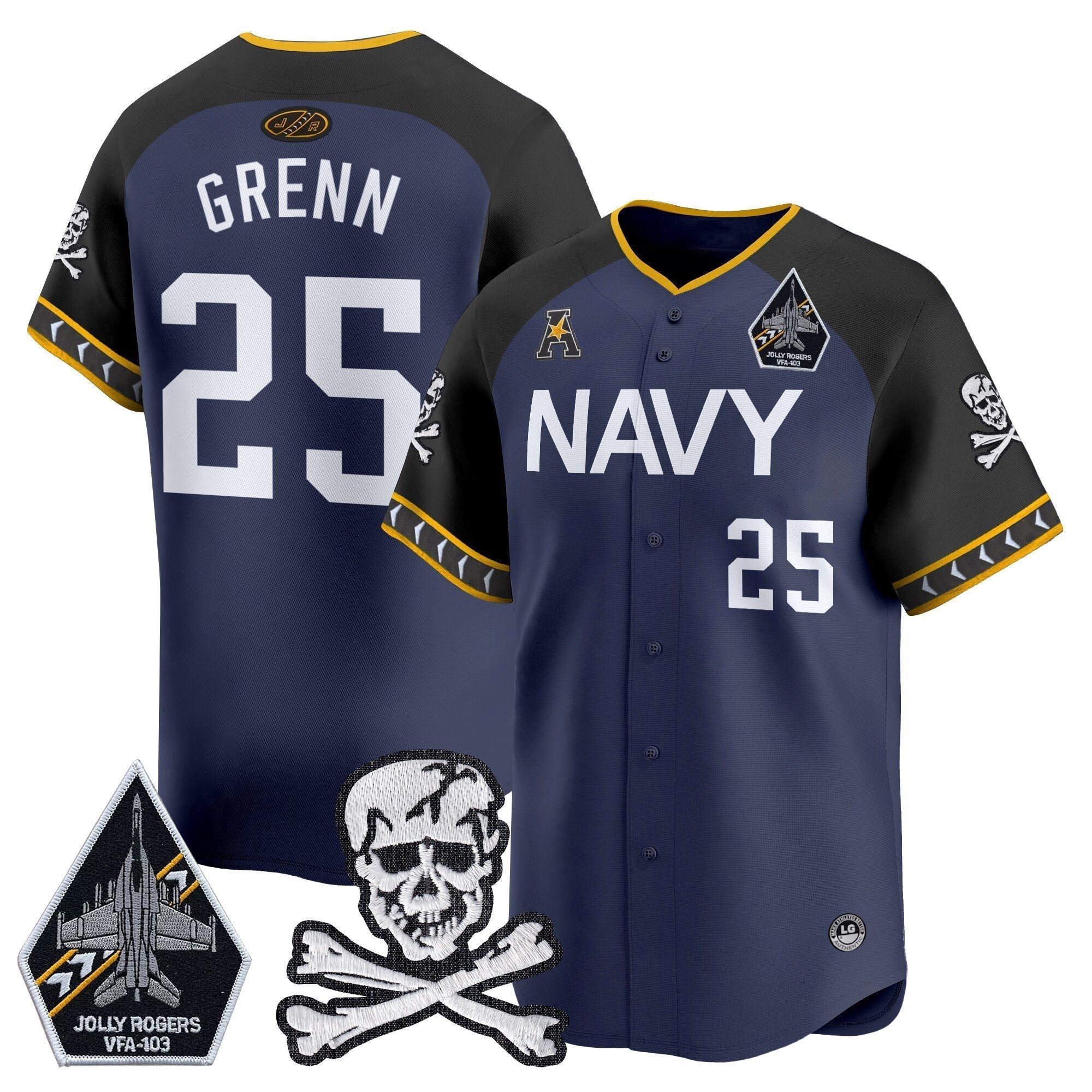 Navy MID 2025 Vapor Premier Limited Jersey - All Stitched