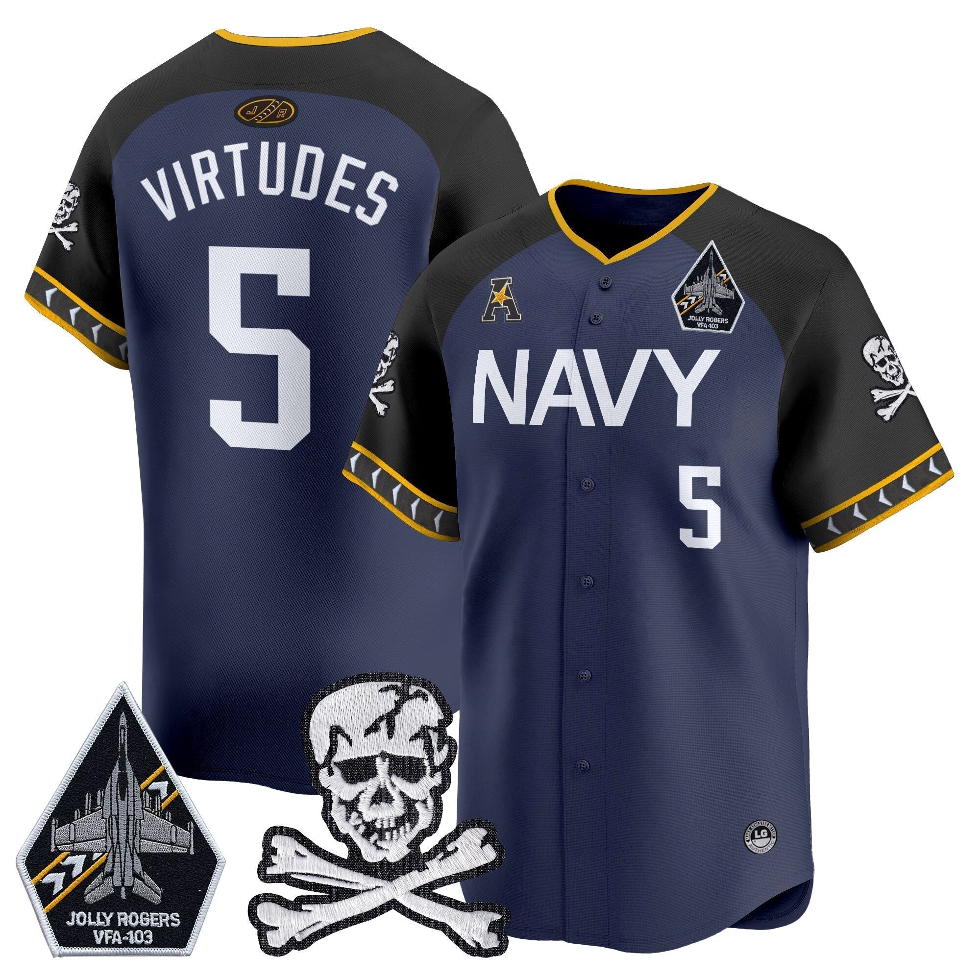 Navy MID 2025 Vapor Premier Limited Jersey - All Stitched