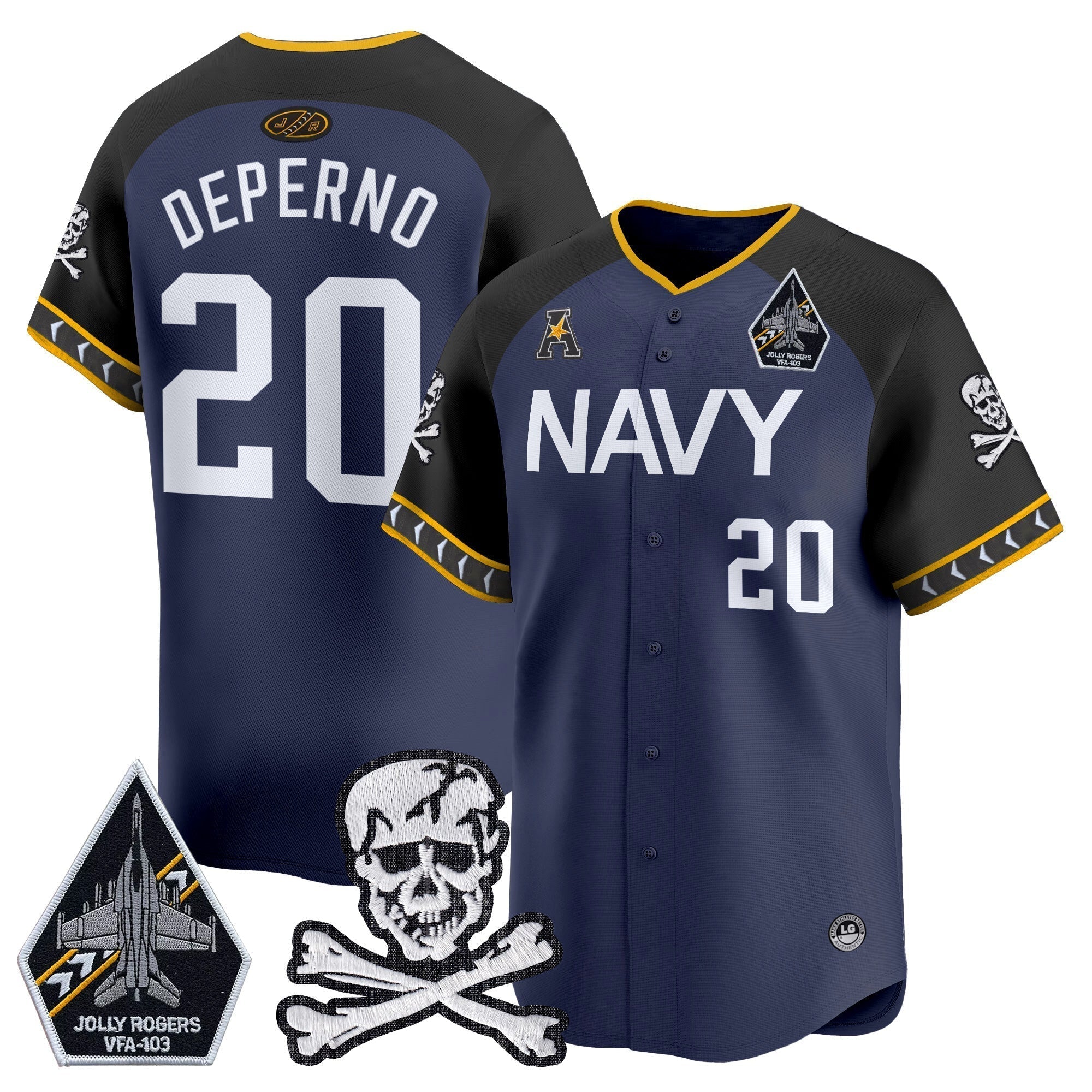 Navy MID 2025 Vapor Premier Limited Jersey - All Stitched