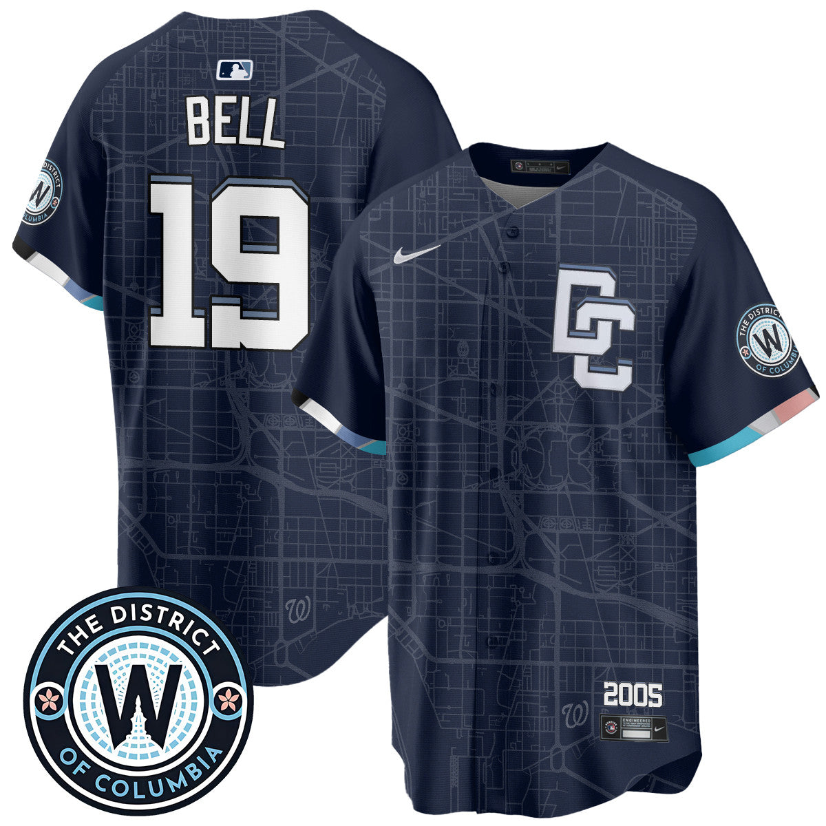 Men's Washington Nationals 2025 City Connect Limited Jersey - All Stitched