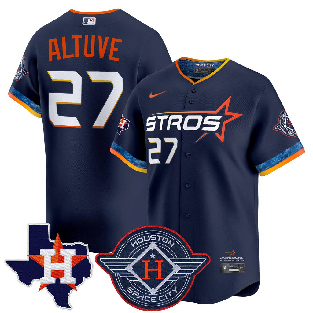 HOU 2025 City Connect Texas Patch Vapor Premier Limited Jersey - All Stitched
