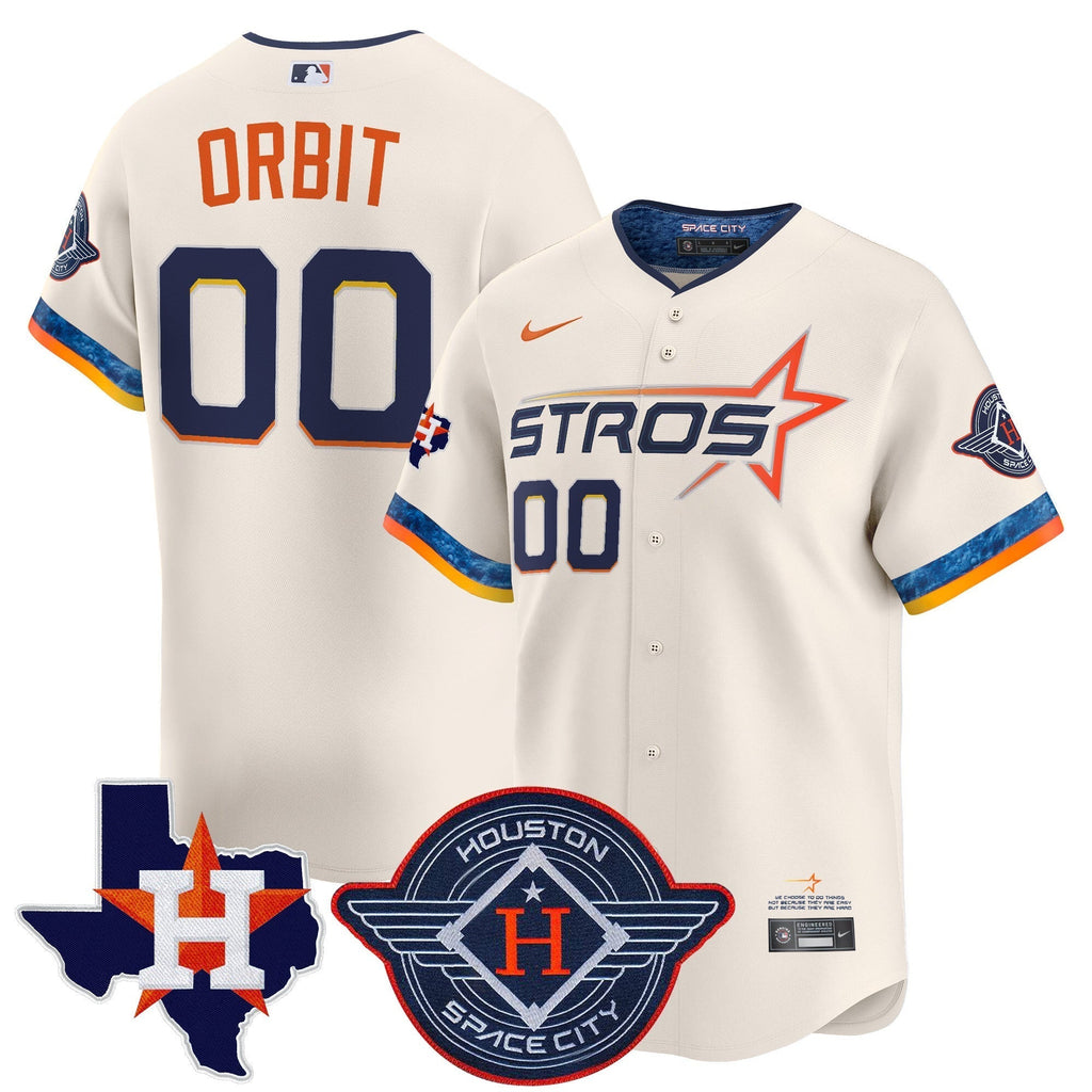 HOU 2025 City Connect Texas Patch Vapor Premier Limited Jersey - All Stitched