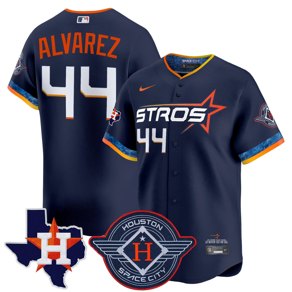 HOU 2025 City Connect Texas Patch Vapor Premier Limited Jersey - All Stitched