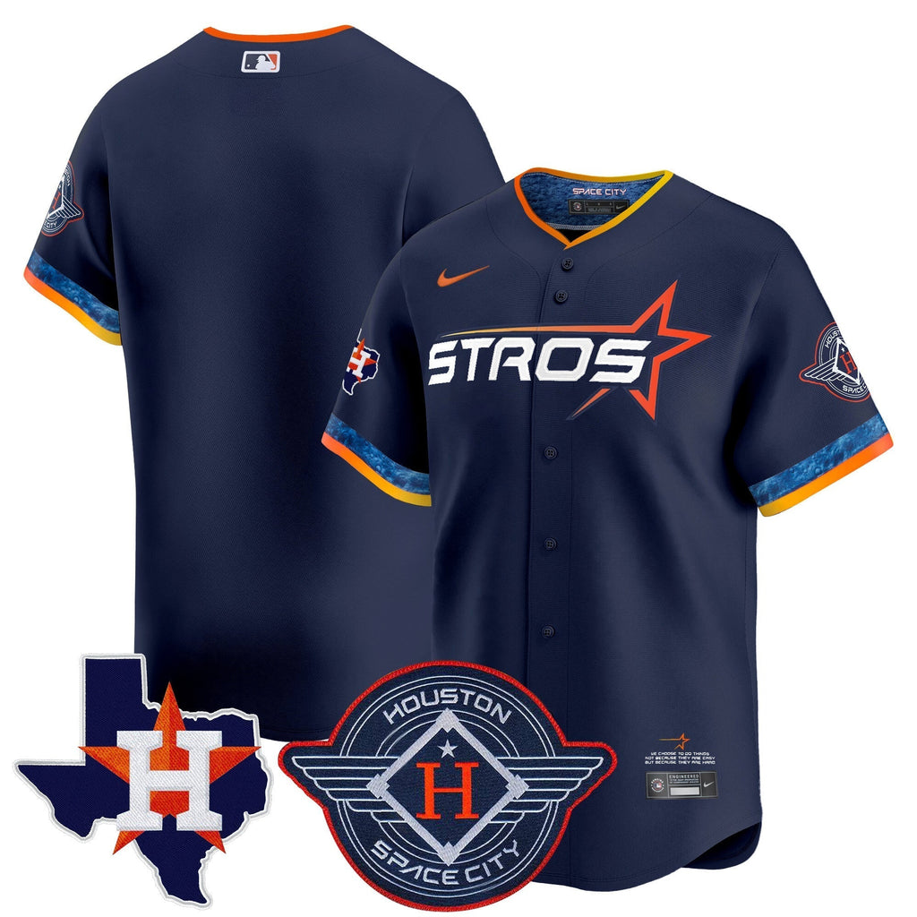 HOU 2025 City Connect Texas Patch Vapor Premier Limited Jersey - All Stitched