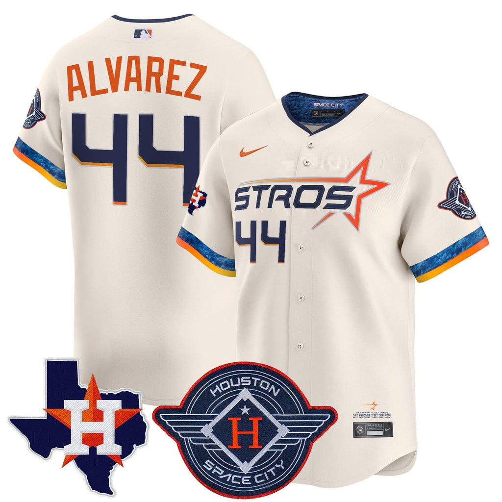 HOU 2025 City Connect Texas Patch Vapor Premier Limited Jersey - All Stitched