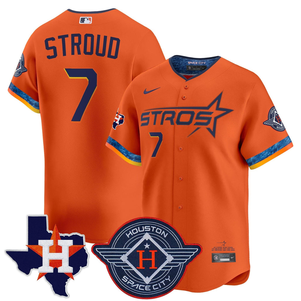 HOU 2025 City Connect Texas Patch Vapor Premier Limited Jersey - All Stitched