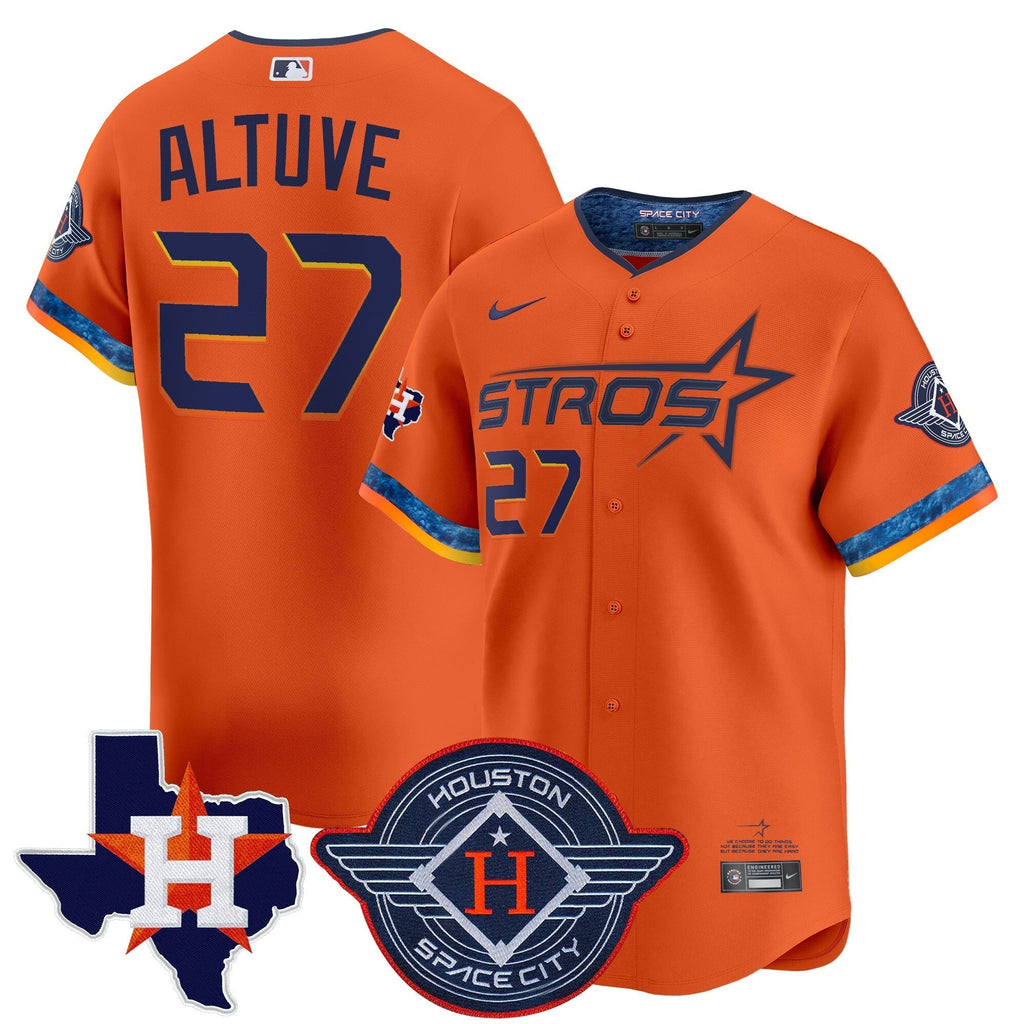 HOU 2025 City Connect Texas Patch Vapor Premier Limited Jersey - All Stitched