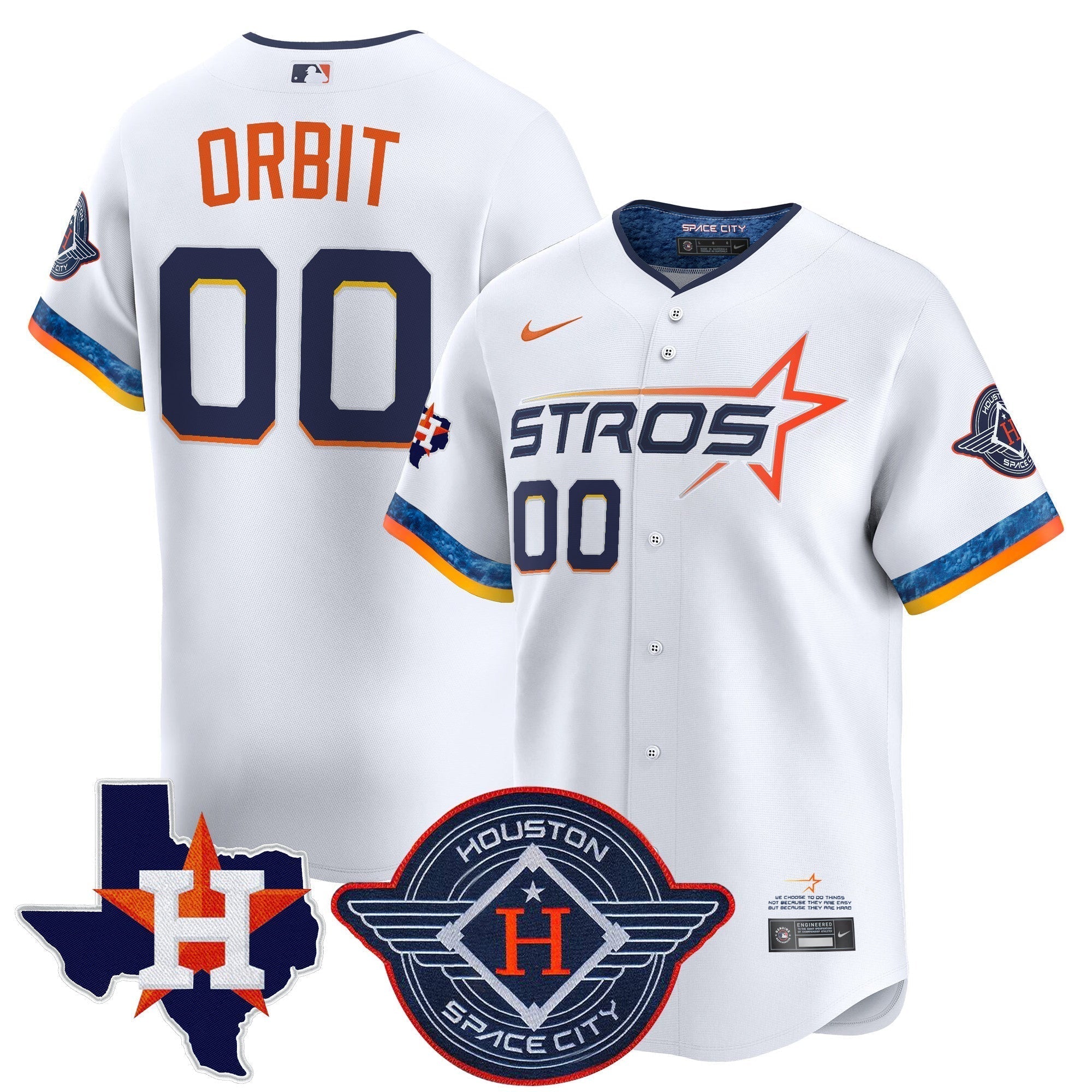 HOU 2025 City Connect Texas Patch Vapor Premier Limited Men Jersey - All Stitched