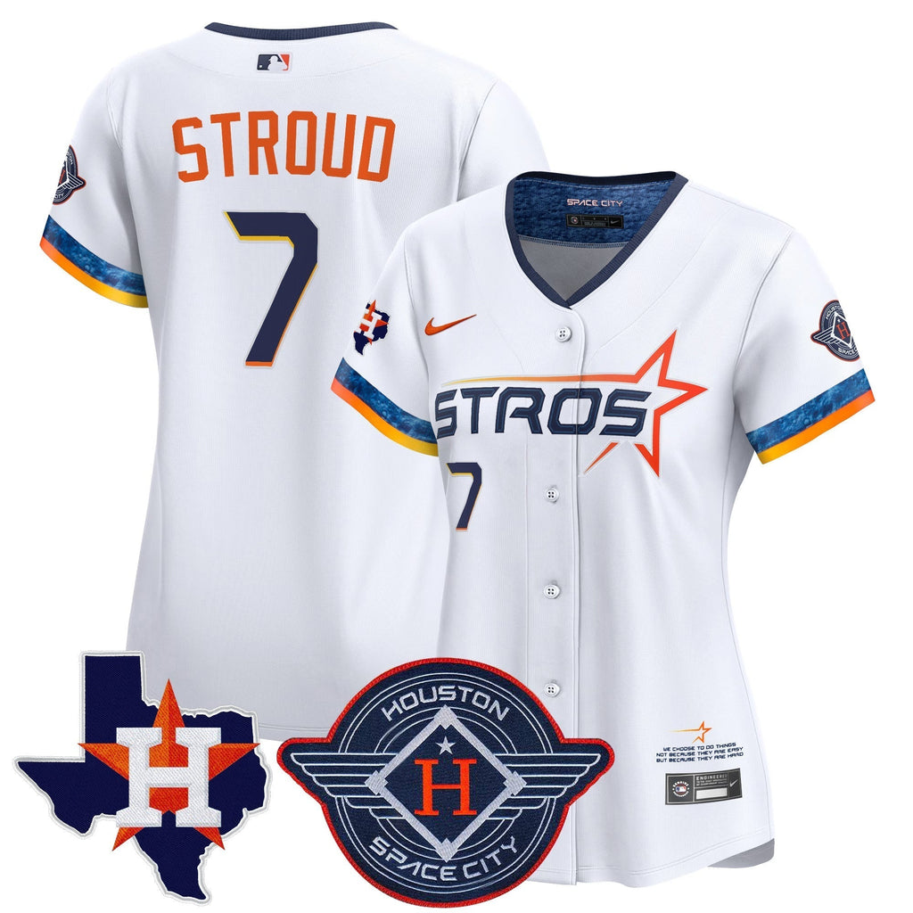 Women's HOU 2025 City Connect Texas Patch Vapor Premier Limited Jersey - All Stitched