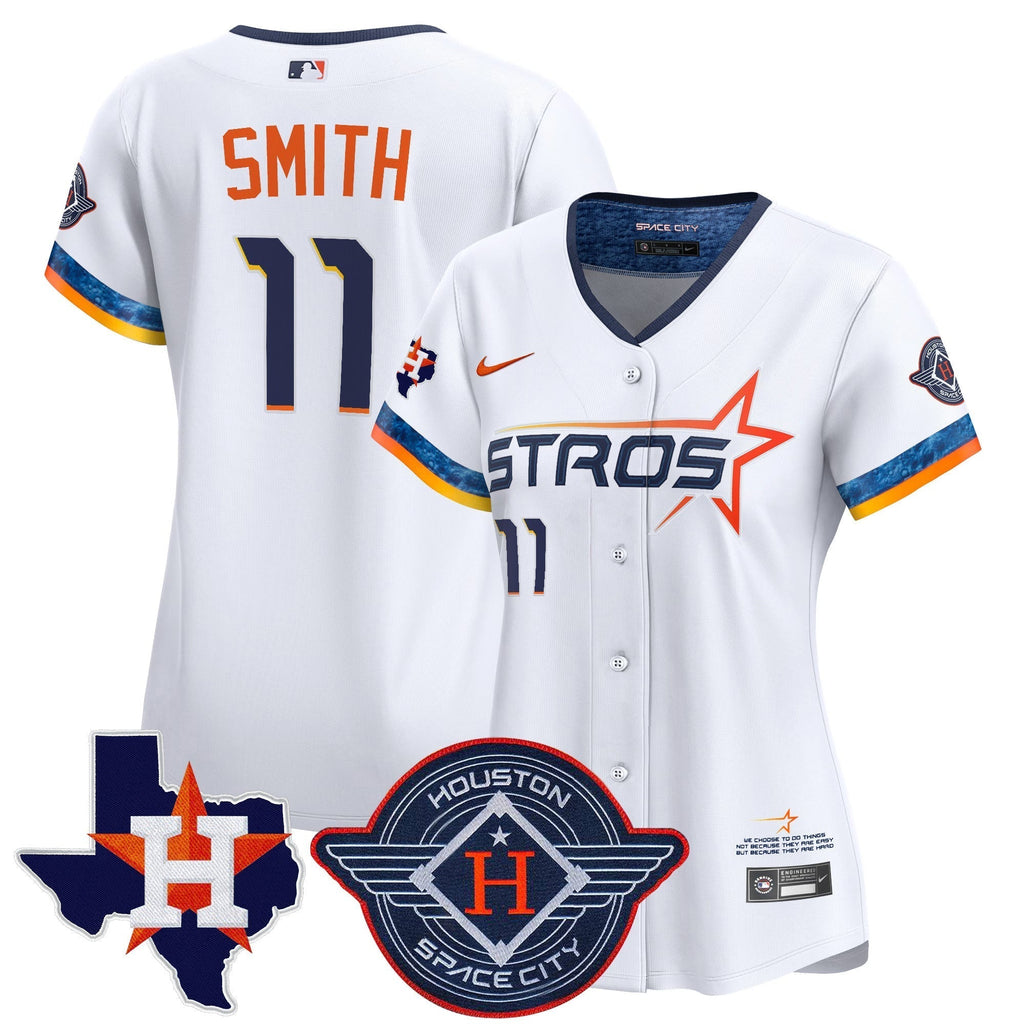 Women's HOU 2025 City Connect Texas Patch Vapor Premier Limited Jersey - All Stitched