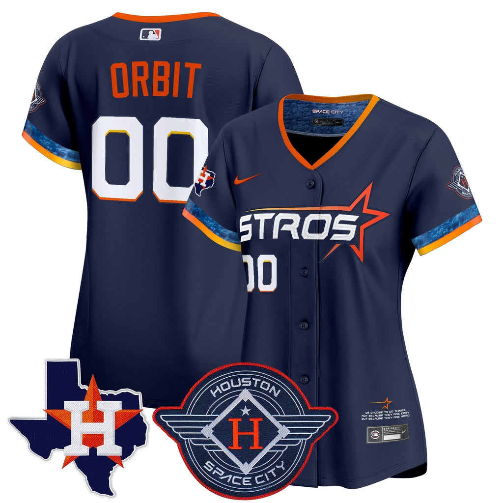 Women's HOU 2025 City Connect Texas Patch Vapor Premier Limited Jersey - All Stitched