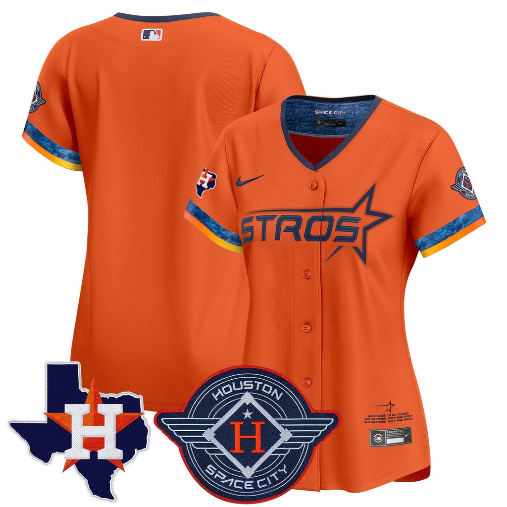 Women's HOU 2025 City Connect Texas Patch Vapor Premier Limited Jersey - All Stitched