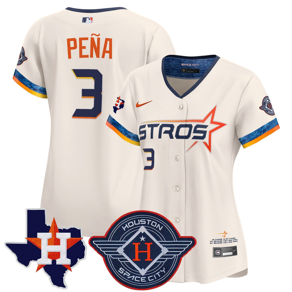 Women's HOU 2025 City Connect Texas Patch Vapor Premier Limited Jersey - All Stitched