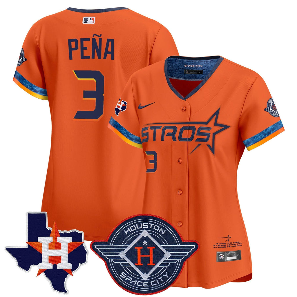 Women's HOU 2025 City Connect Texas Patch Vapor Premier Limited Jersey - All Stitched