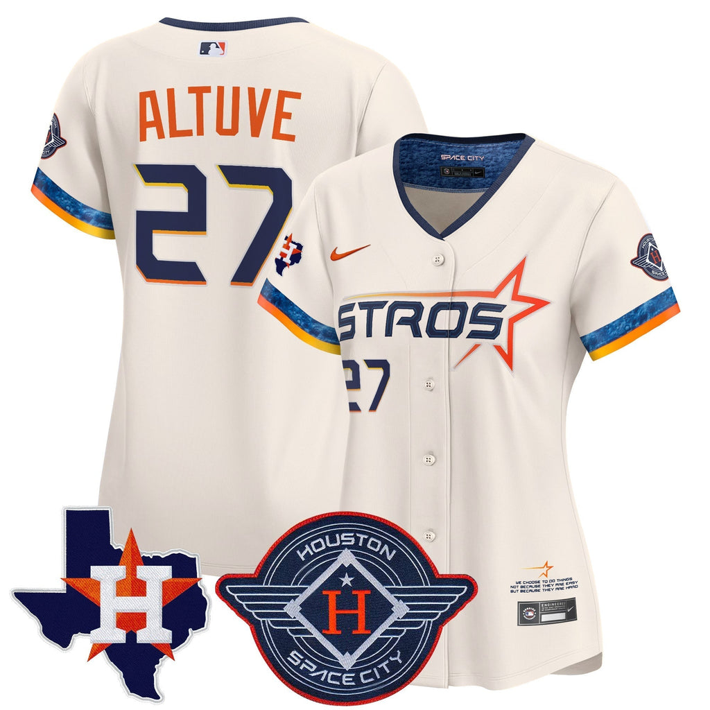 Women's HOU 2025 City Connect Texas Patch Vapor Premier Limited Jersey - All Stitched