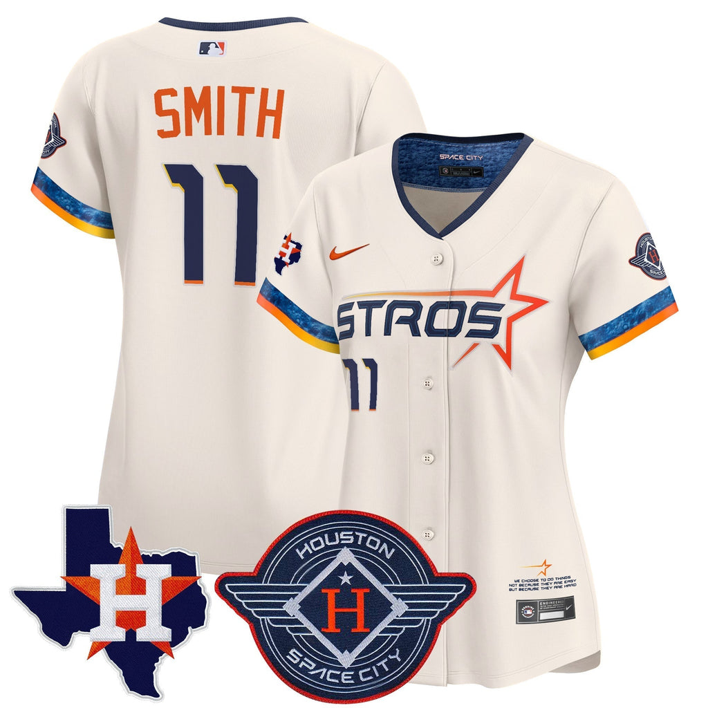 Women's HOU 2025 City Connect Texas Patch Vapor Premier Limited Jersey - All Stitched