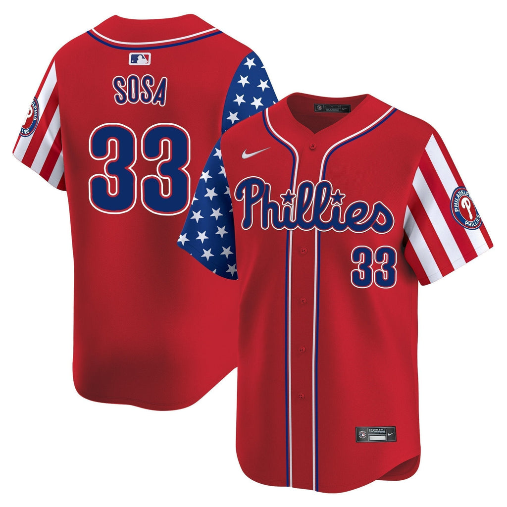 Phillies 2025 Independence Day Vapor Premier Limited Jersey - All Stitched