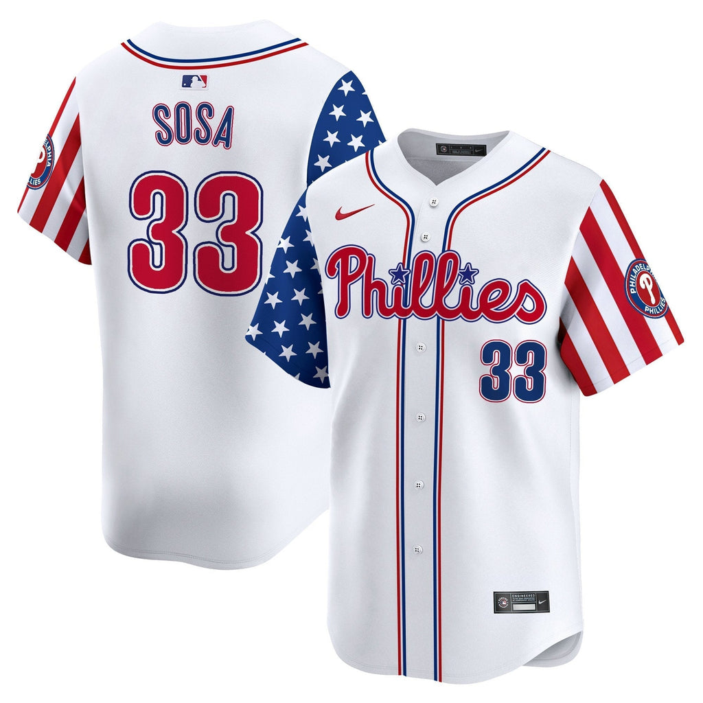 Phillies 2025 Independence Day Vapor Premier Limited Jersey - All Stitched