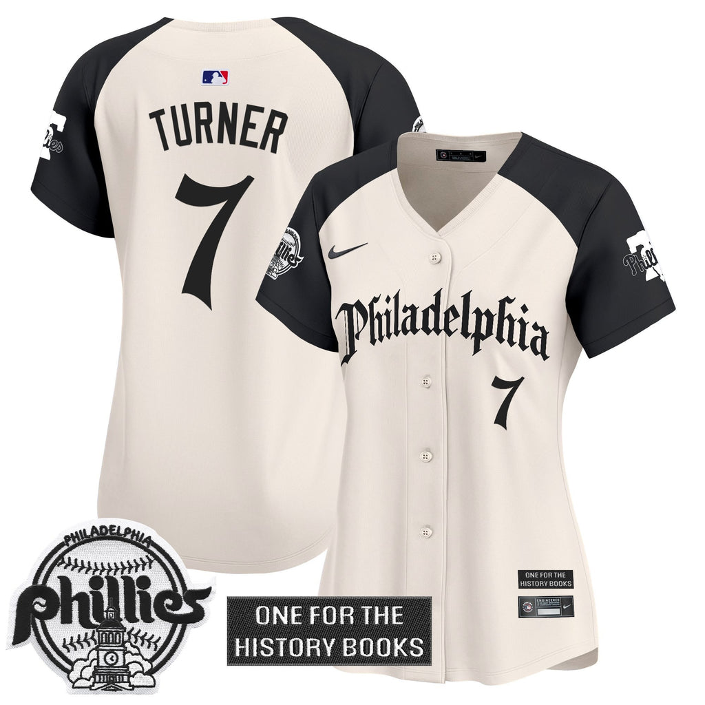 Women's Phillies 'Retro Newspaper Edition' Vapor Premier Limited Jersey - All Stitched