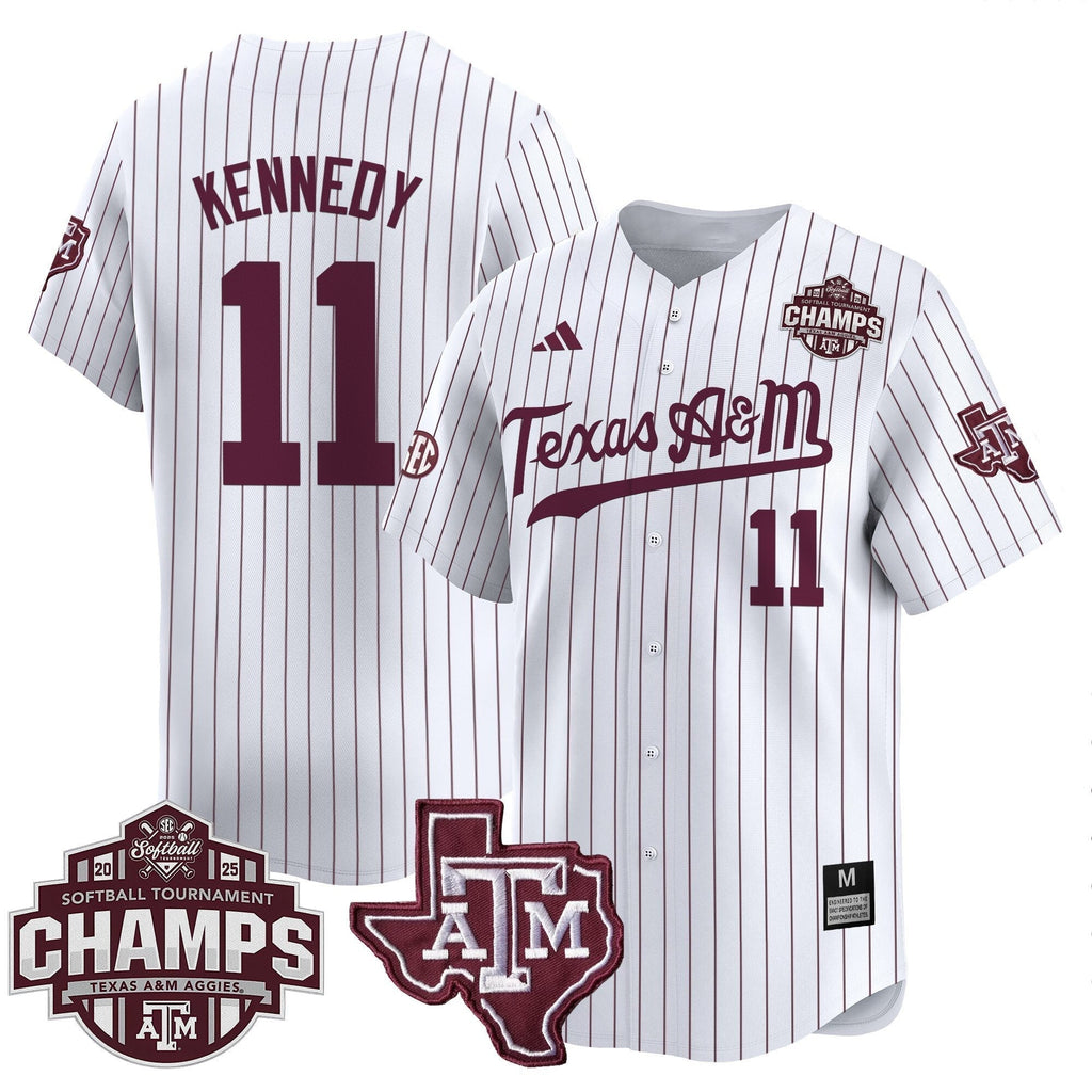 Size - T.A&M.A 2025 SEC Softball Conference Tournament Champions Patch Vapor Premier Limited Men Jersey - All Stitched