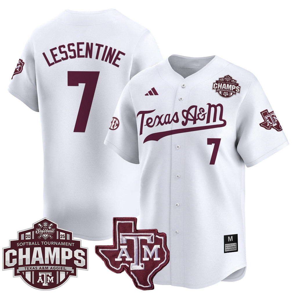 Size - T.A&M.A 2025 SEC Softball Conference Tournament Champions Patch Vapor Premier Limited Jersey - All Stitched