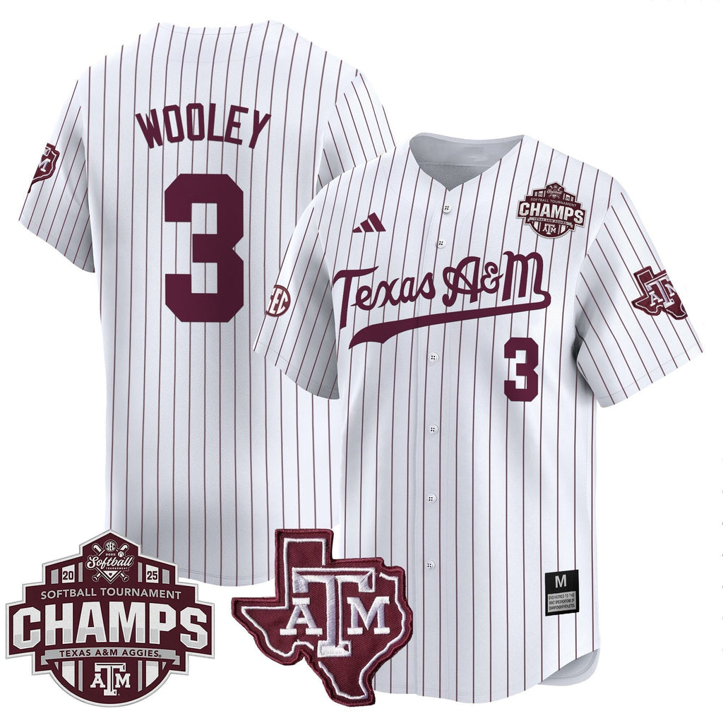 Size - T.A&M.A 2025 SEC Softball Conference Tournament Champions Patch Vapor Premier Limited Men Jersey - All Stitched