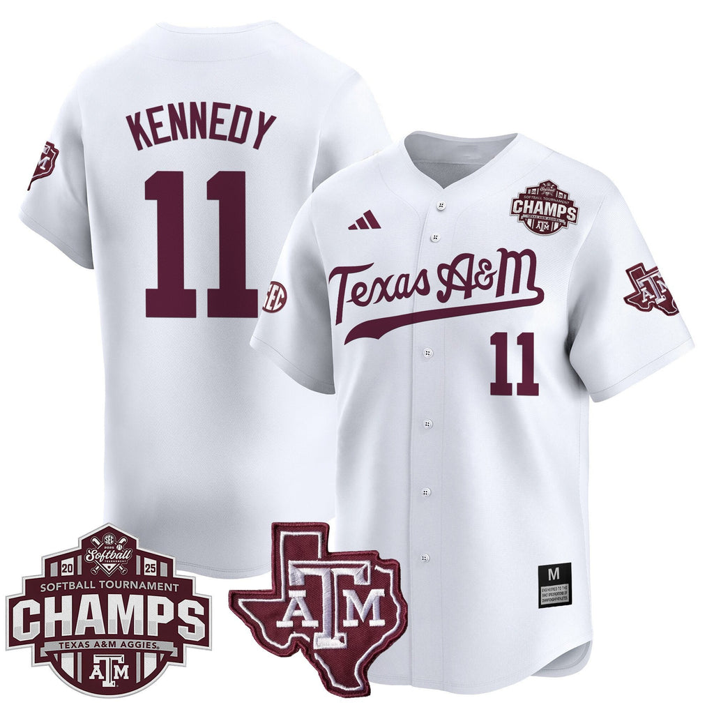 Size - T.A&M.A 2025 SEC Softball Conference Tournament Champions Patch Vapor Premier Limited Jersey - All Stitched