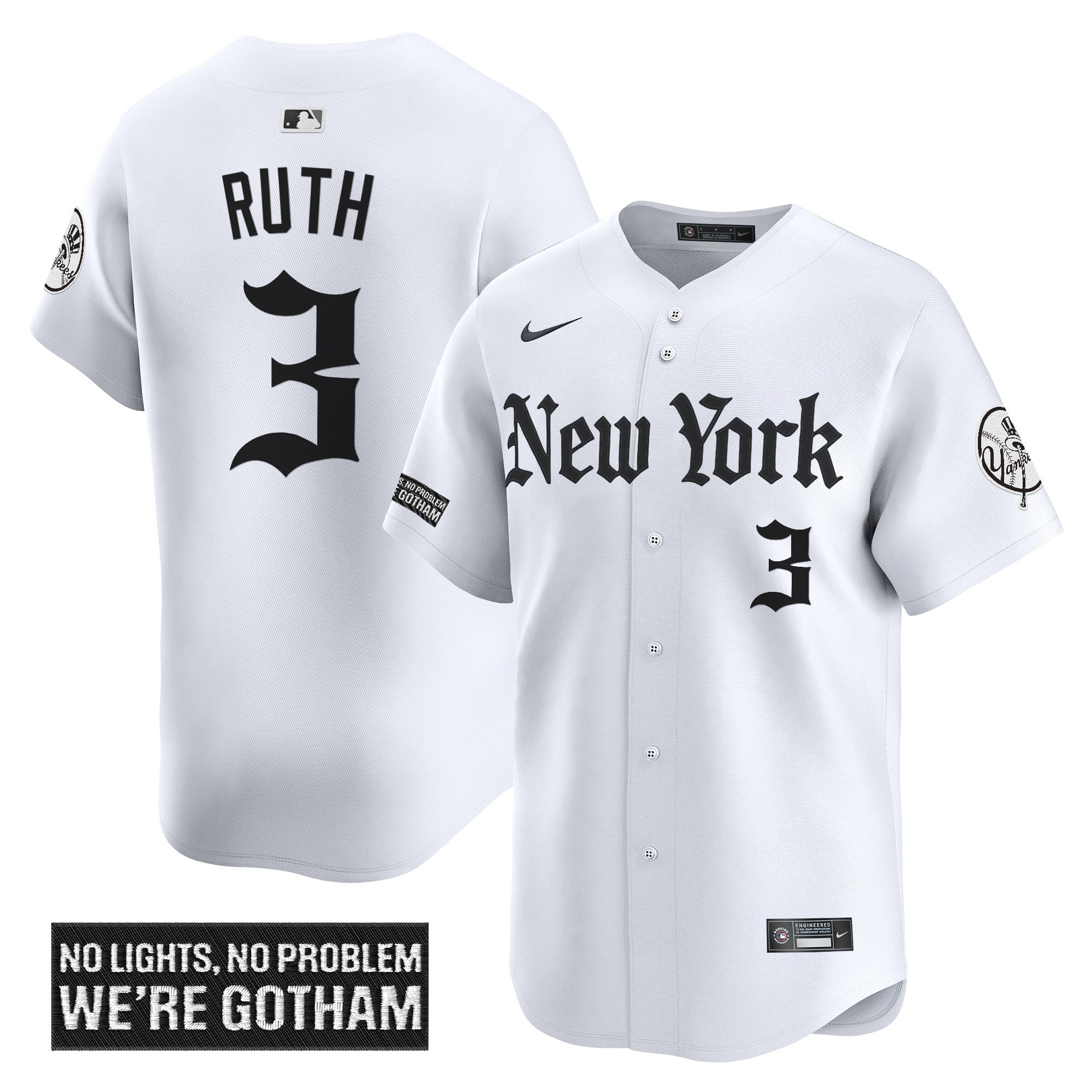 NYY 'Gothic Legacy Edition' Vapor Premier Limited Jersey - All Stitched