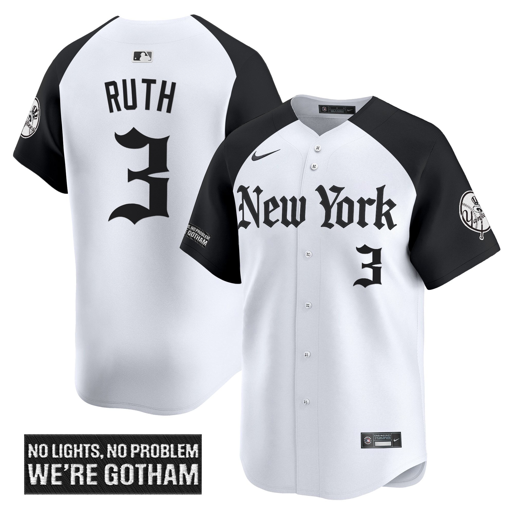 NYY 'Gothic Legacy Edition' Vapor Premier Limited Jersey - All Stitched